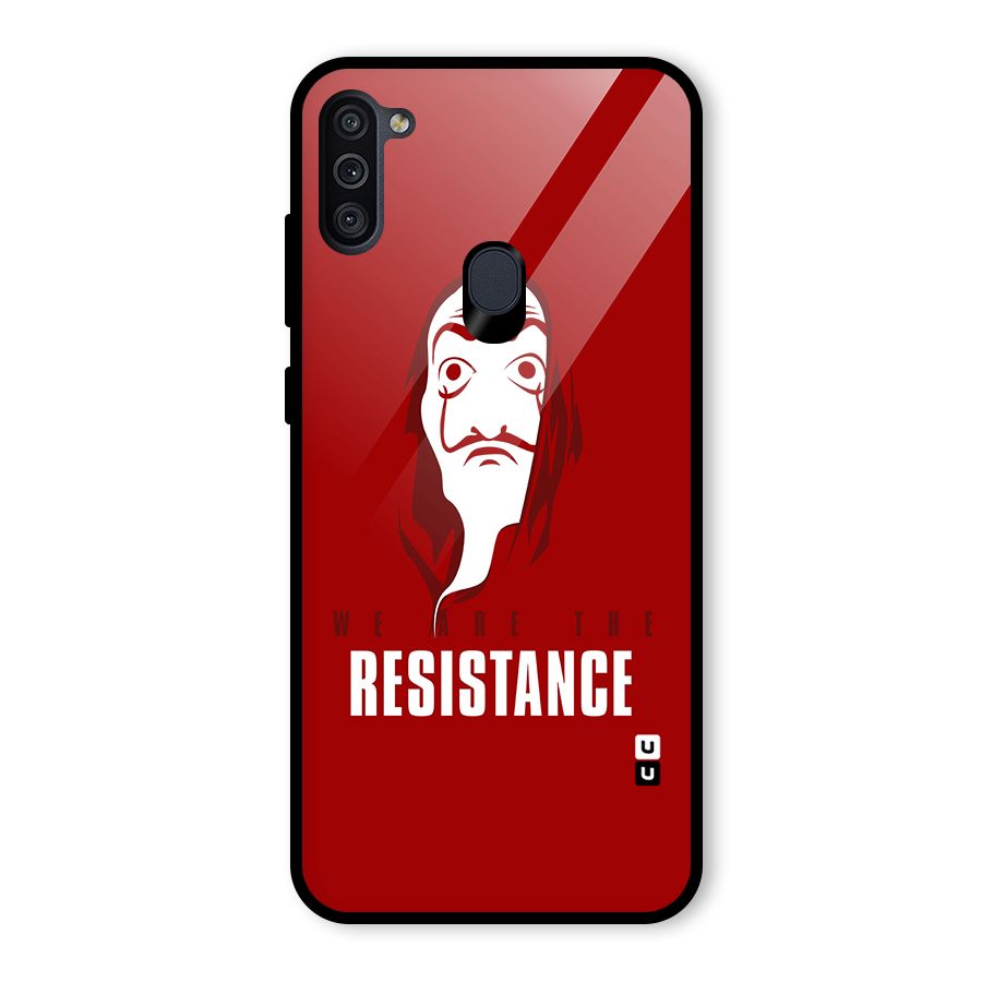We Are Resistance Glass Back Case for Galaxy M11