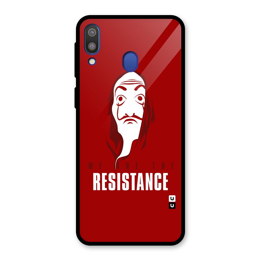 We Are Resistance Glass Back Case for Galaxy M20
