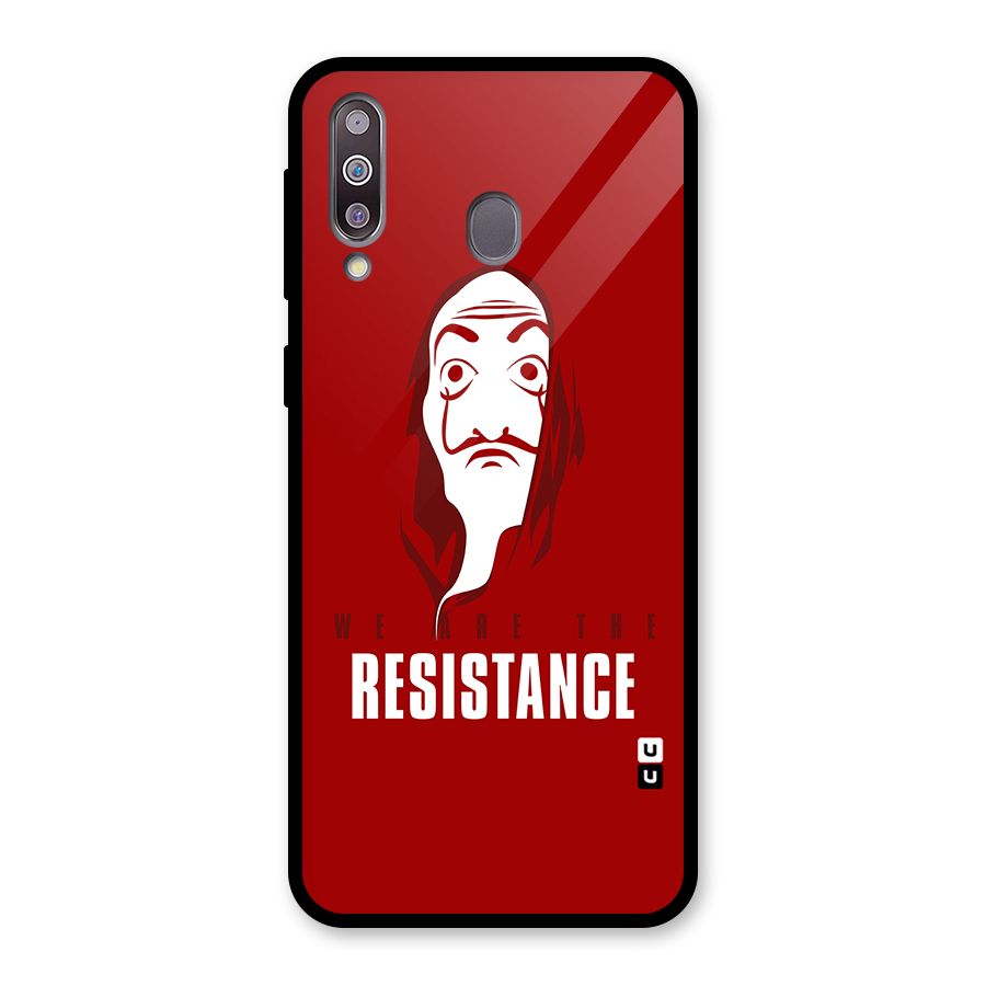 We Are Resistance Glass Back Case for Galaxy M30