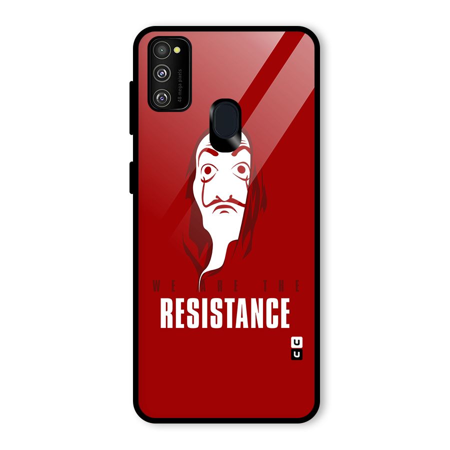 We Are Resistance Glass Back Case for Galaxy M30s
