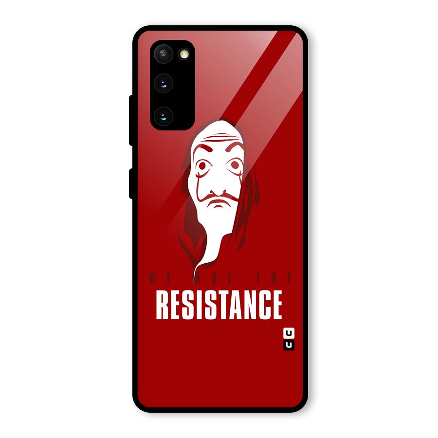 We Are Resistance Glass Back Case for Galaxy S20 FE 5G