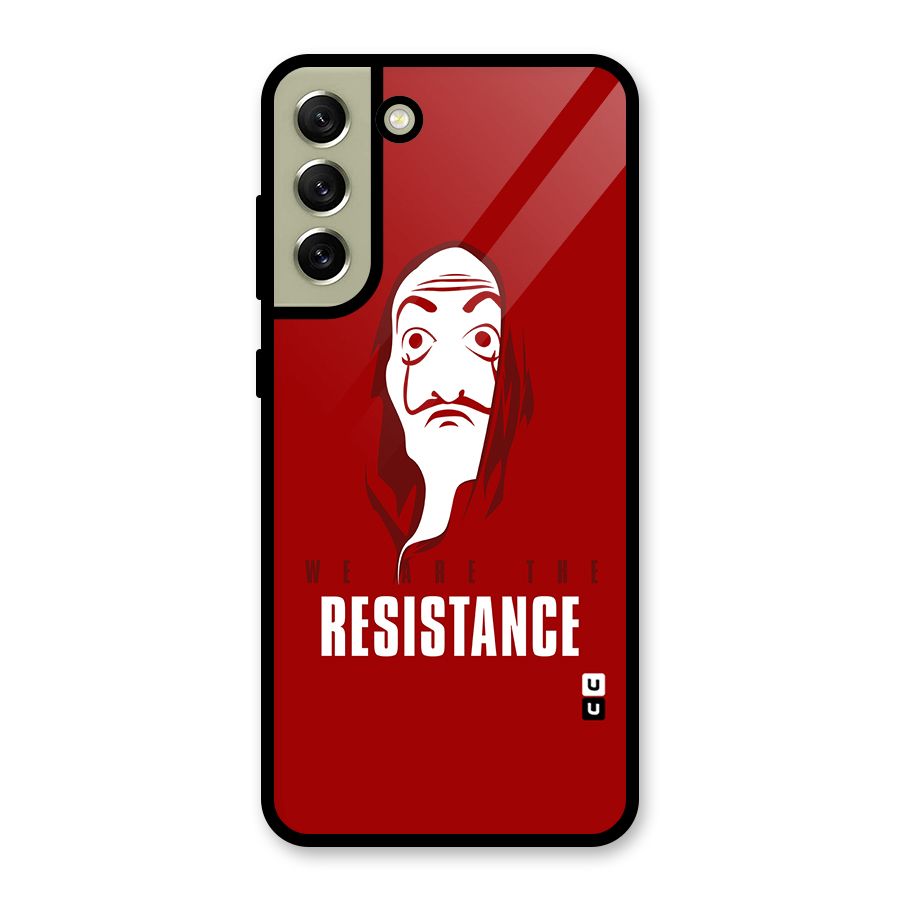 We Are Resistance Glass Back Case for Galaxy S21 FE 5G