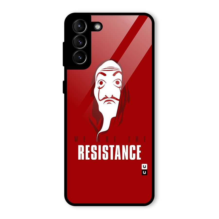 We Are Resistance Glass Back Case for Galaxy S21 Plus