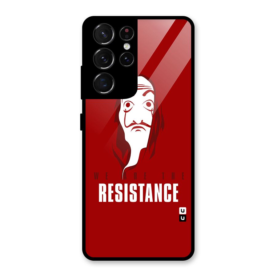 We Are Resistance Glass Back Case for Galaxy S21 Ultra 5G