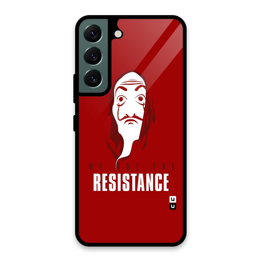We Are Resistance Glass Back Case for Galaxy S22 5G