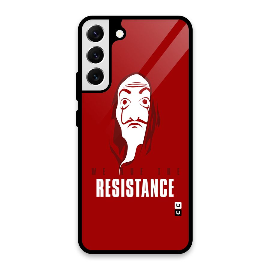 We Are Resistance Glass Back Case for Galaxy S22 Plus 5G
