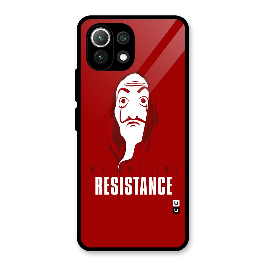 We Are Resistance Glass Back Case for Mi 11 Lite