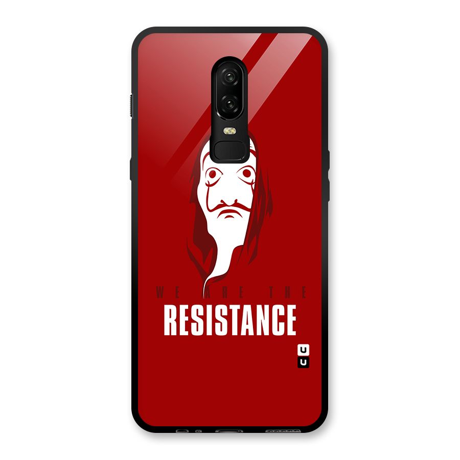 We Are Resistance Glass Back Case for OnePlus 6