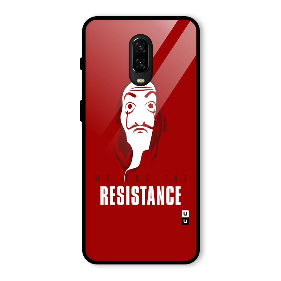 We Are Resistance Glass Back Case for OnePlus 6T