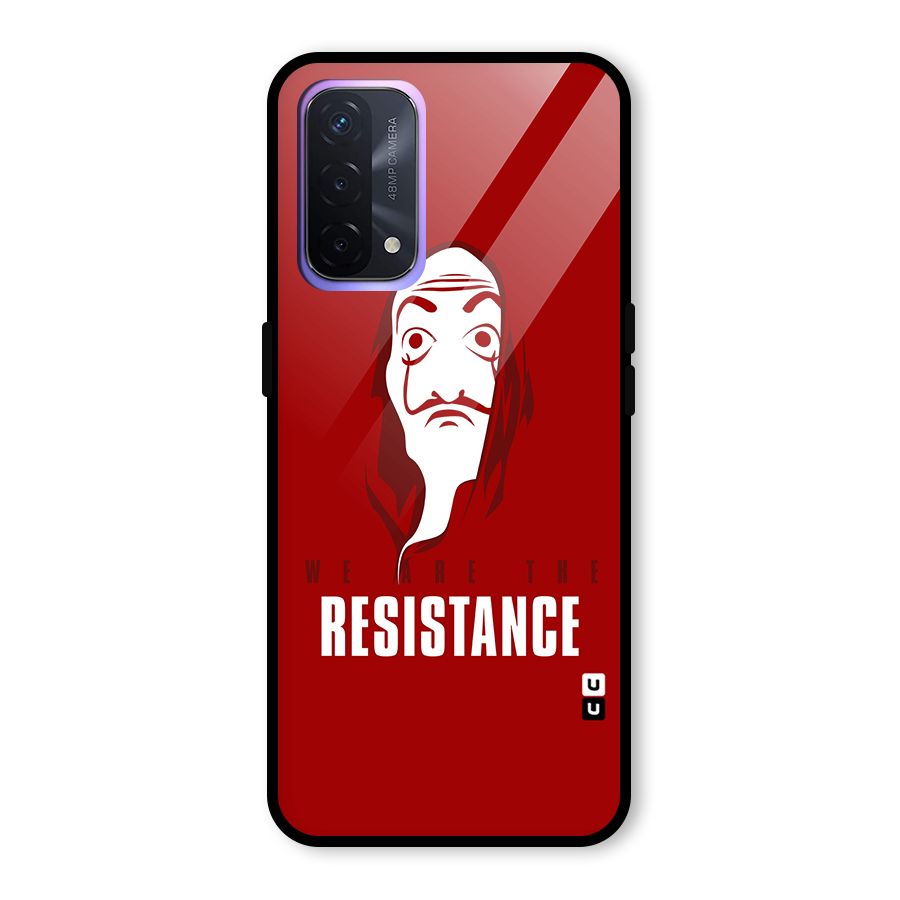 We Are Resistance Glass Back Case for Oppo A74 5G