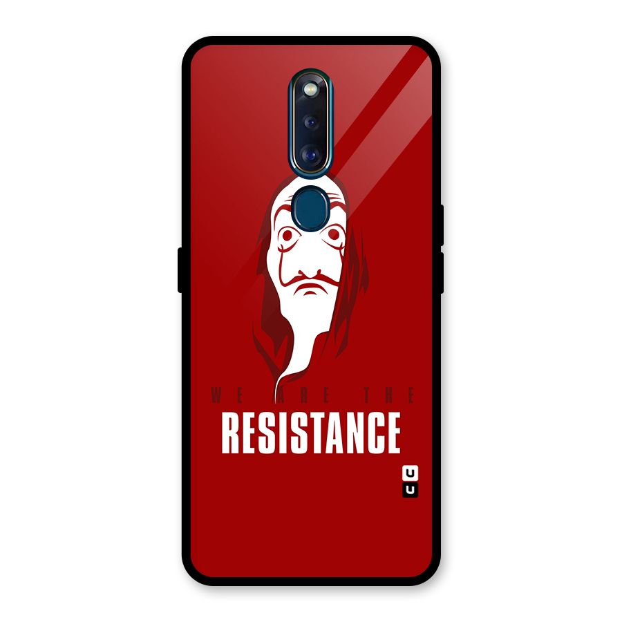 We Are Resistance Glass Back Case for Oppo F11 Pro