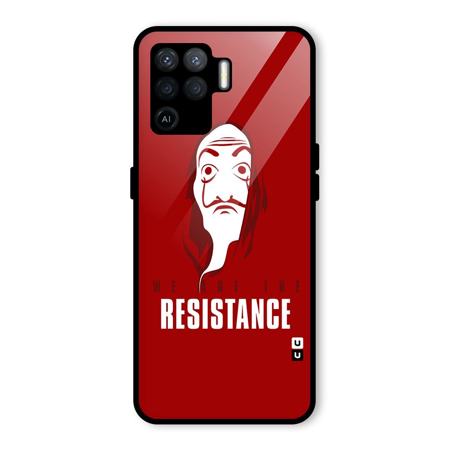 We Are Resistance Glass Back Case for Oppo F19 Pro