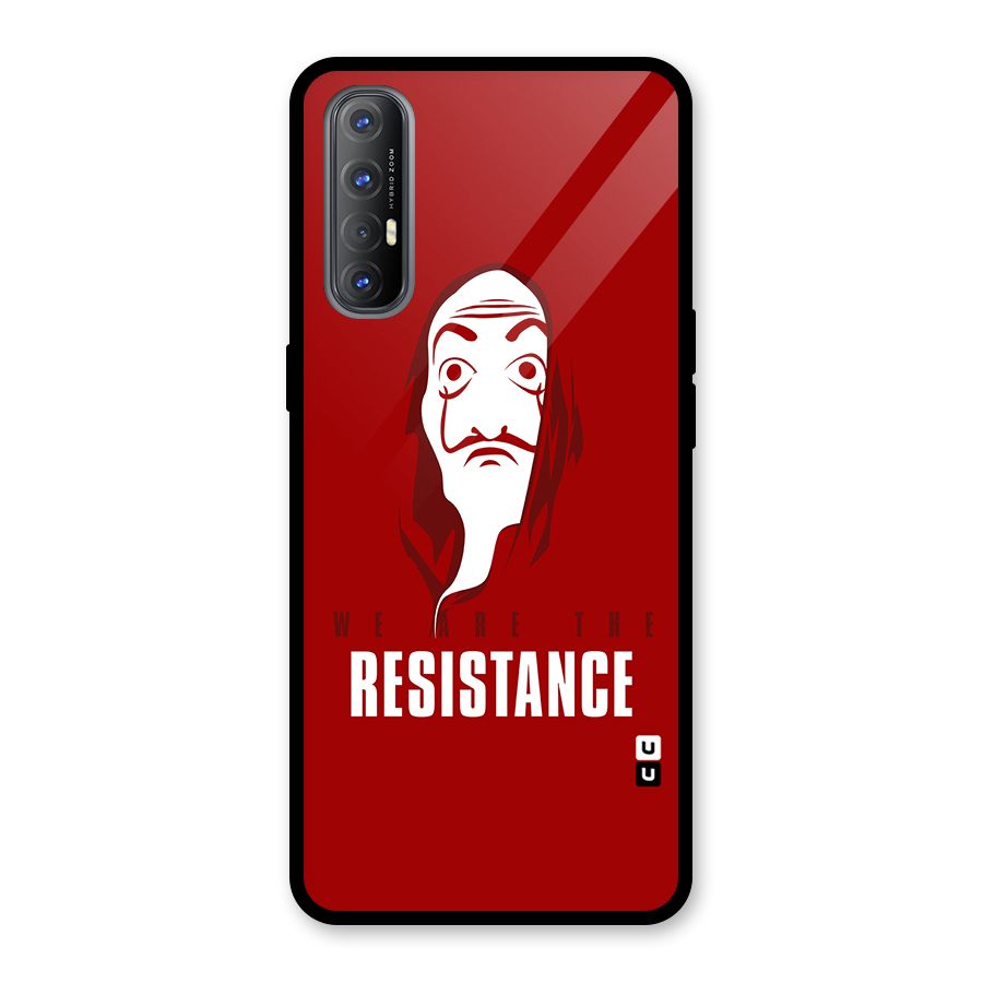 We Are Resistance Glass Back Case for Oppo Reno3 Pro