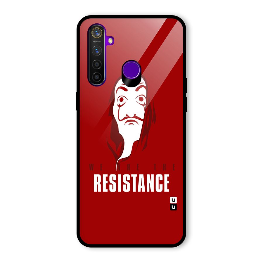 We Are Resistance Glass Back Case for Realme 5 Pro