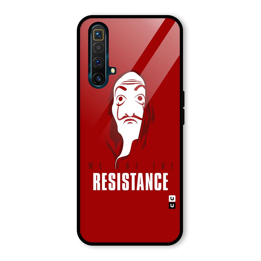 We Are Resistance Glass Back Case for Realme X3
