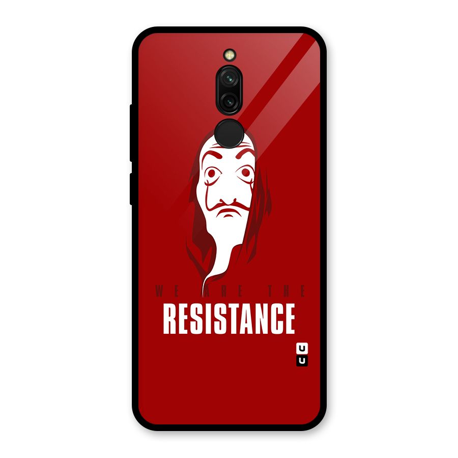 We Are Resistance Glass Back Case for Redmi 8