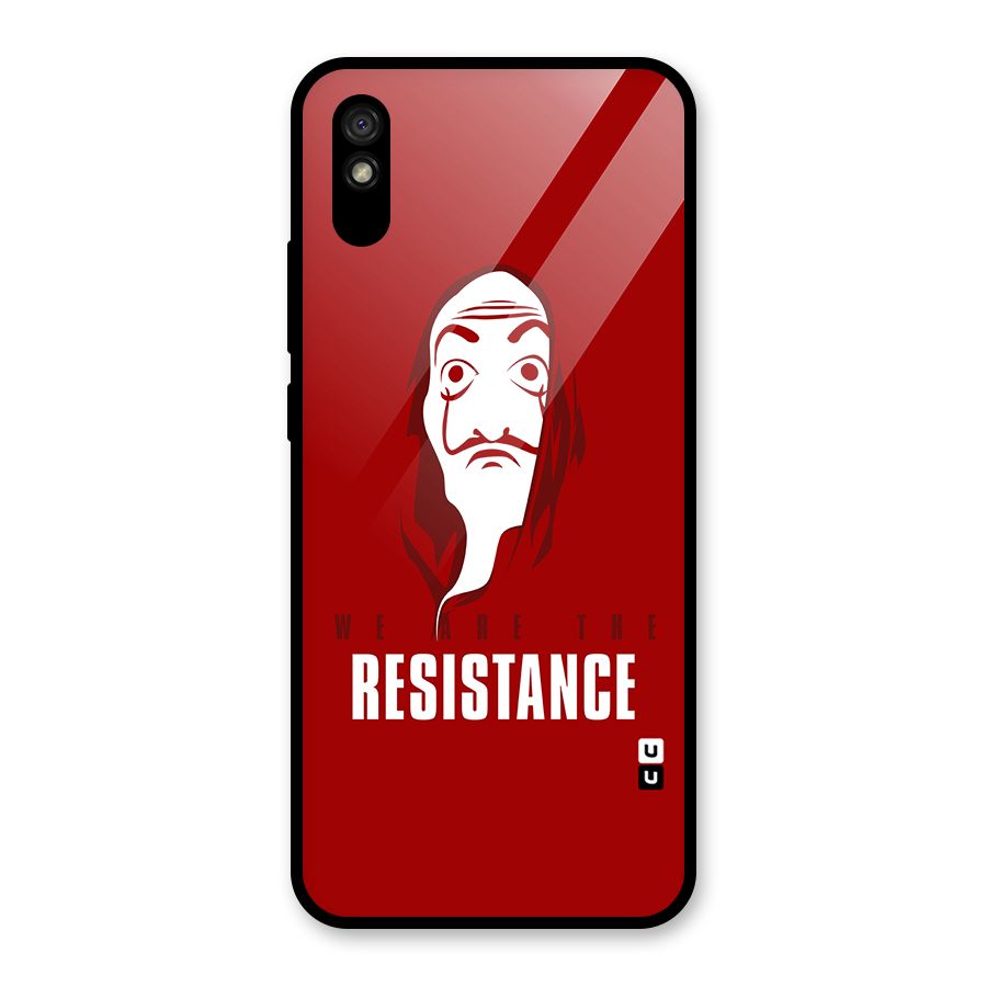 We Are Resistance Glass Back Case for Redmi 9A