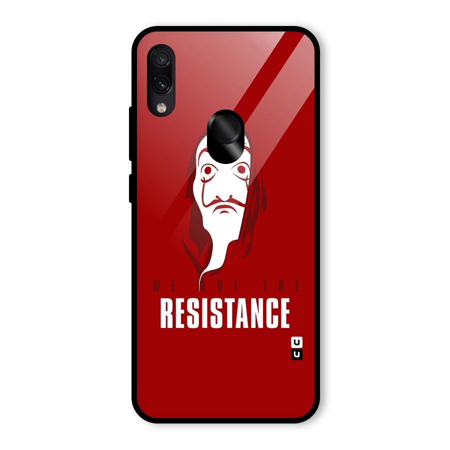 We Are Resistance Glass Back Case for Redmi Note 7S