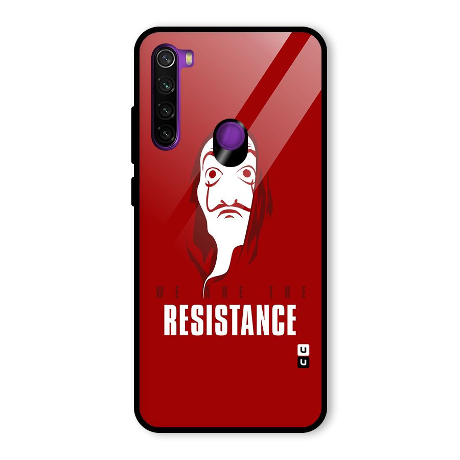We Are Resistance Glass Back Case for Redmi Note 8