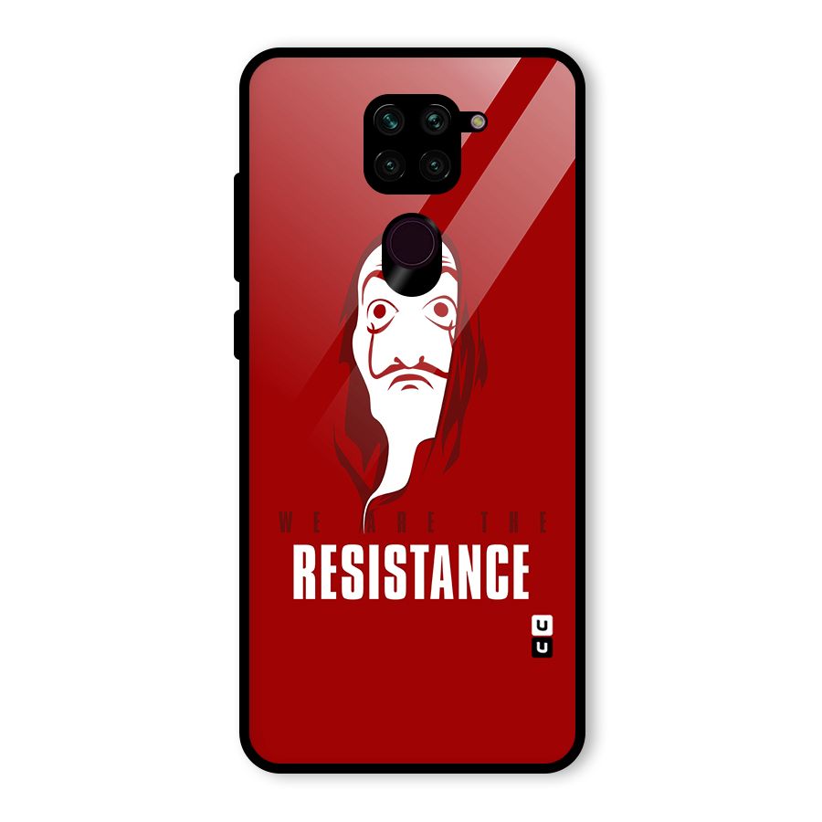 We Are Resistance Glass Back Case for Redmi Note 9