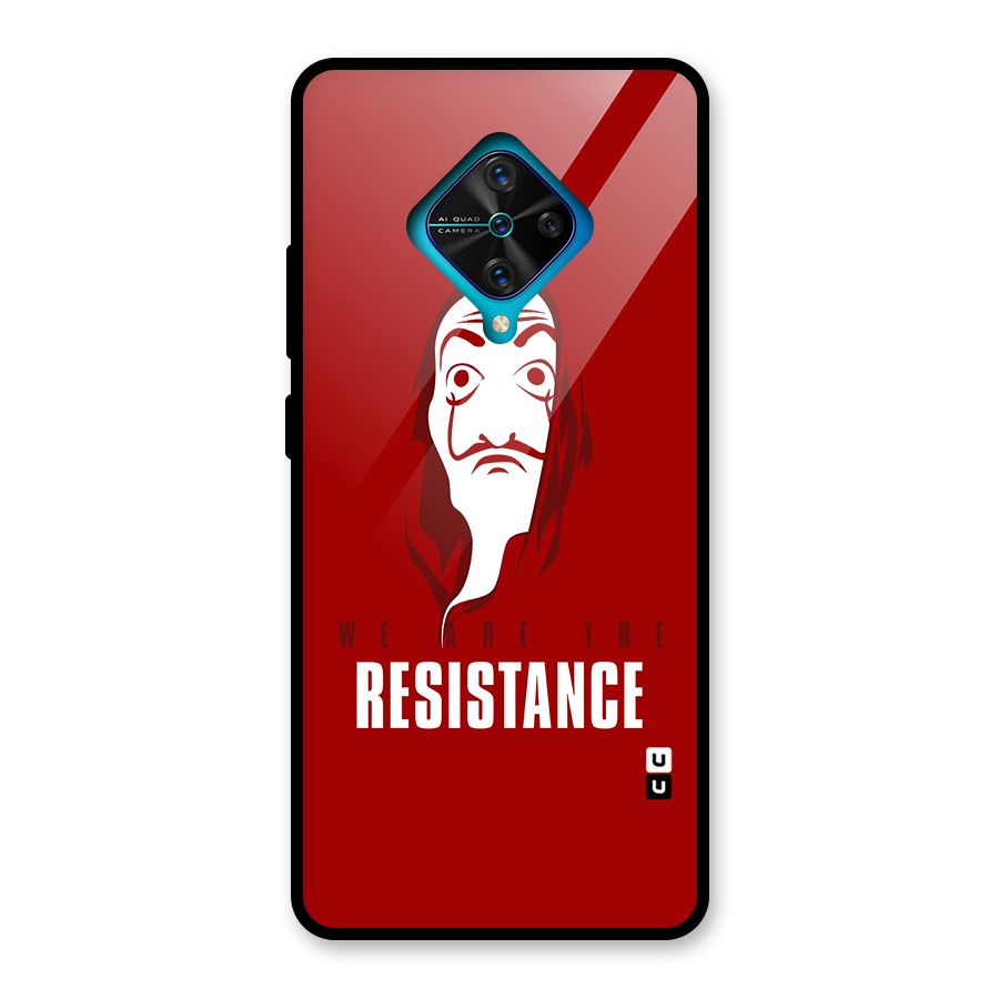 We Are Resistance Glass Back Case for Vivo S1 Pro