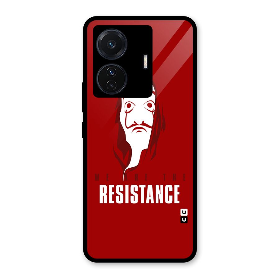 We Are Resistance Glass Back Case for Vivo T1 Pro