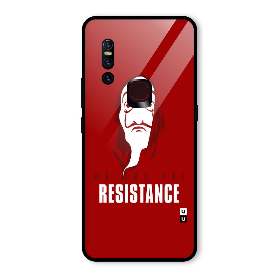 We Are Resistance Glass Back Case for Vivo V15