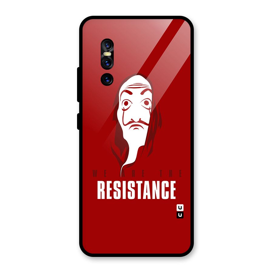 We Are Resistance Glass Back Case for Vivo V15 Pro