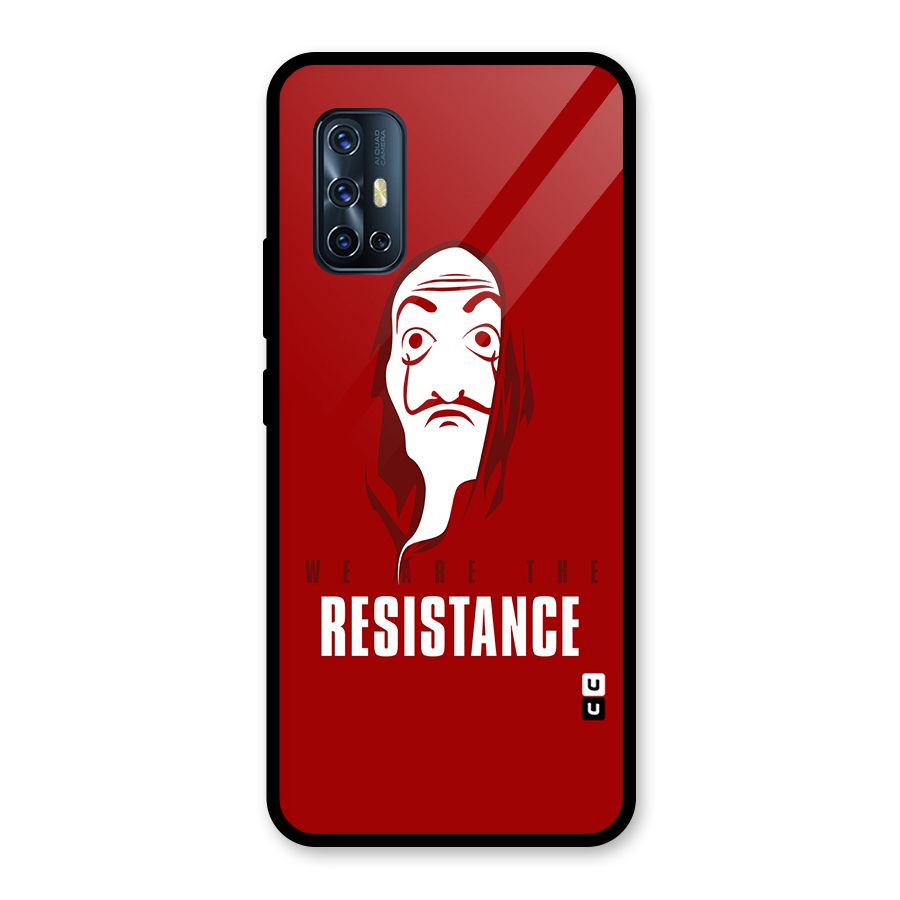 We Are Resistance Glass Back Case for Vivo V17