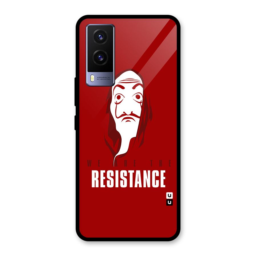 We Are Resistance Glass Back Case for Vivo V21e 5G