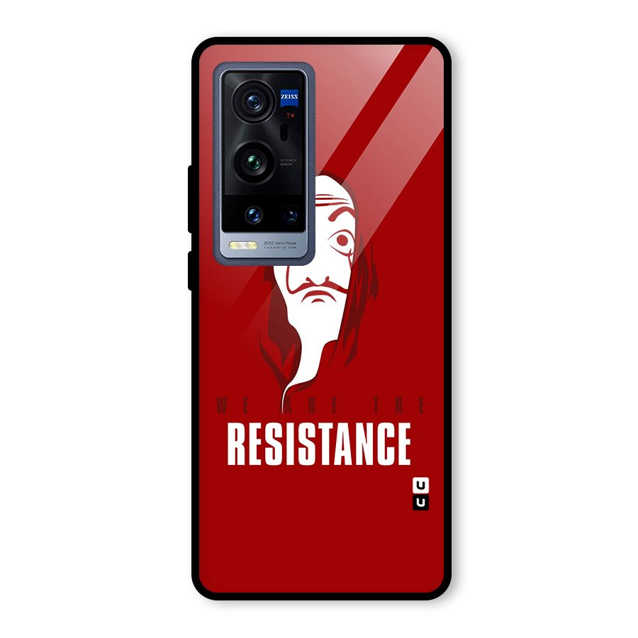 We Are Resistance Glass Back Case for Vivo X60 Pro Plus