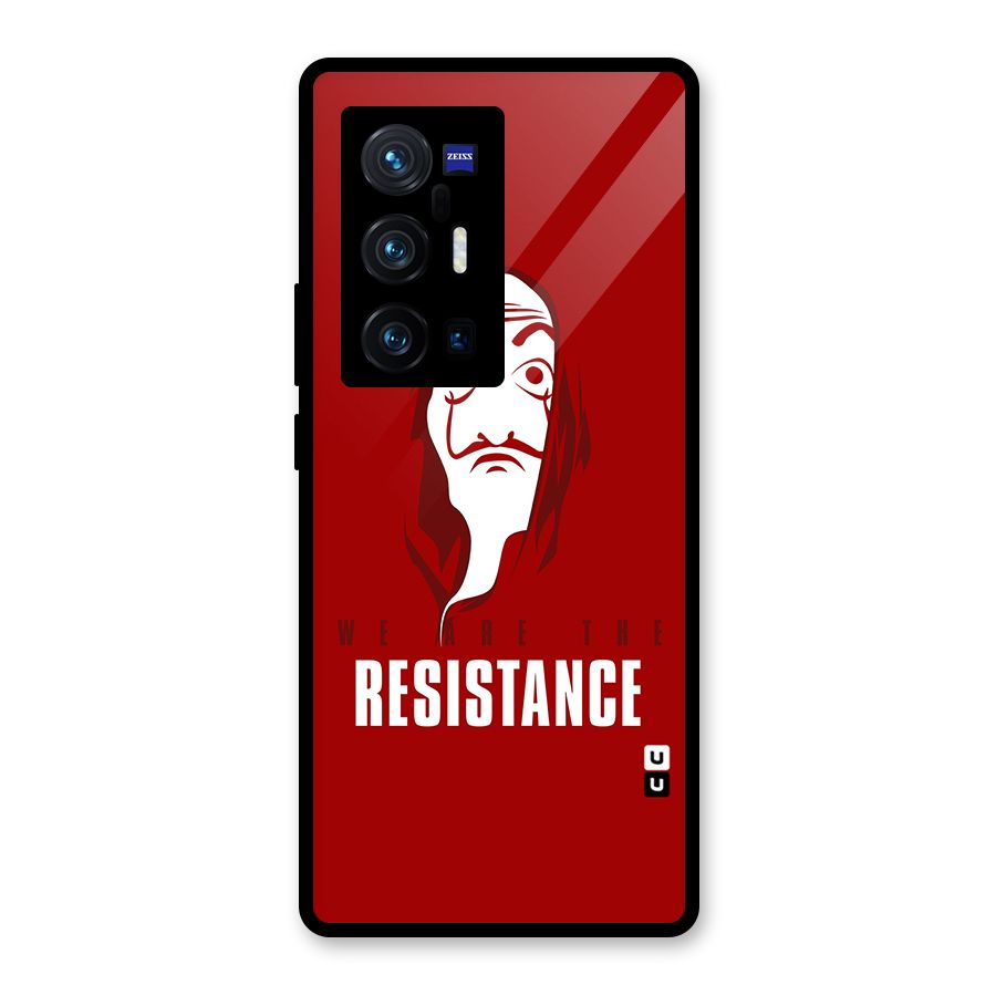 We Are Resistance Glass Back Case for Vivo X70 Pro Plus