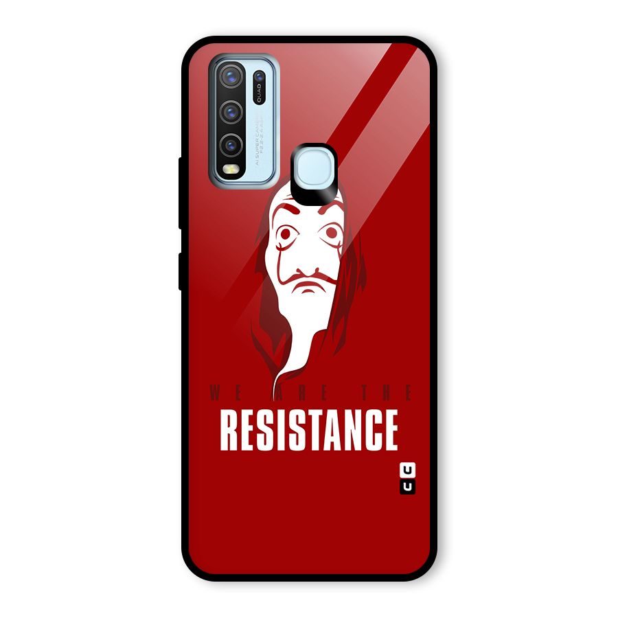 We Are Resistance Glass Back Case for Vivo Y30
