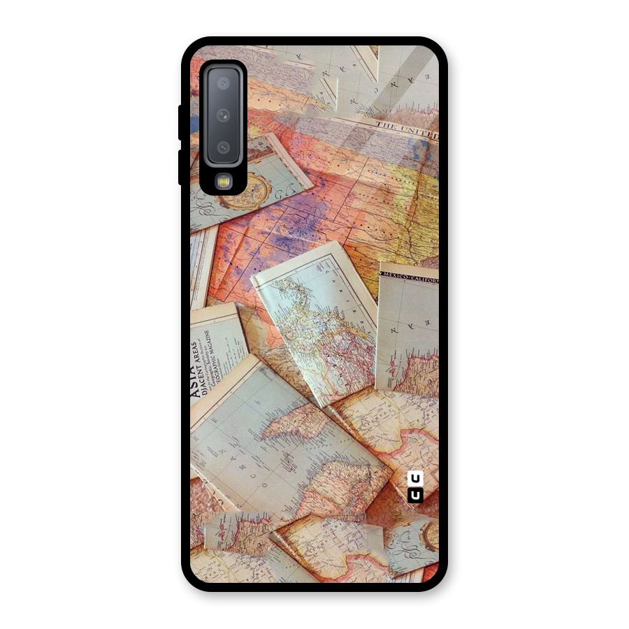 We Wander Glass Back Case for Galaxy A7 (2018)