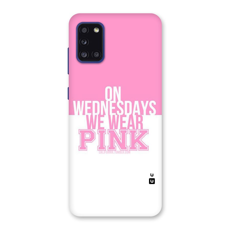 Wear Pink Back Case for Galaxy A31