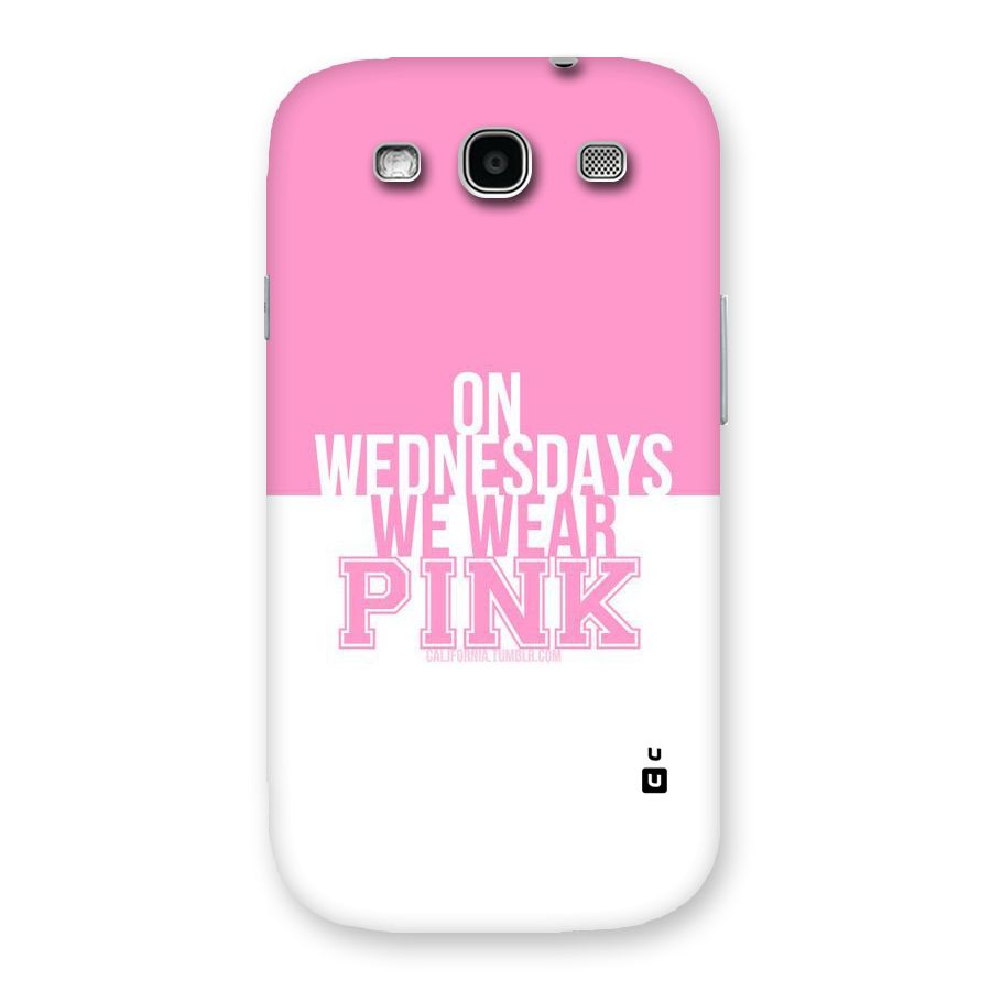 Wear Pink Back Case for Galaxy S3