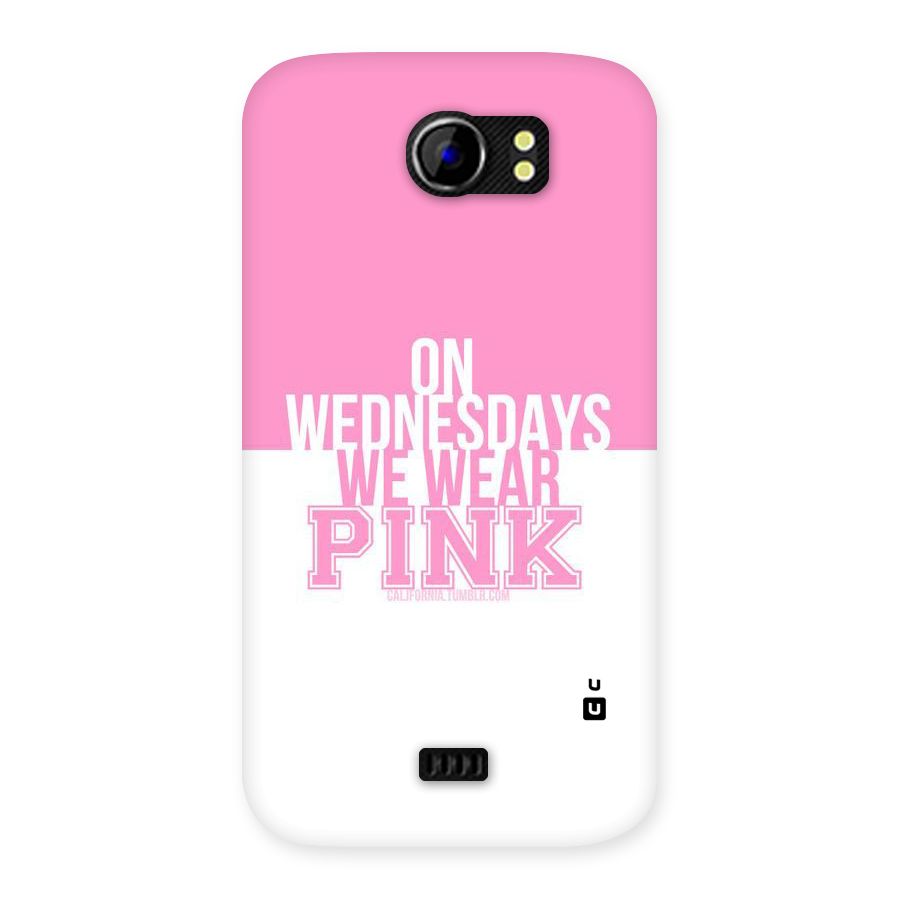 Wear Pink Back Case for Micromax Canvas 2 A110
