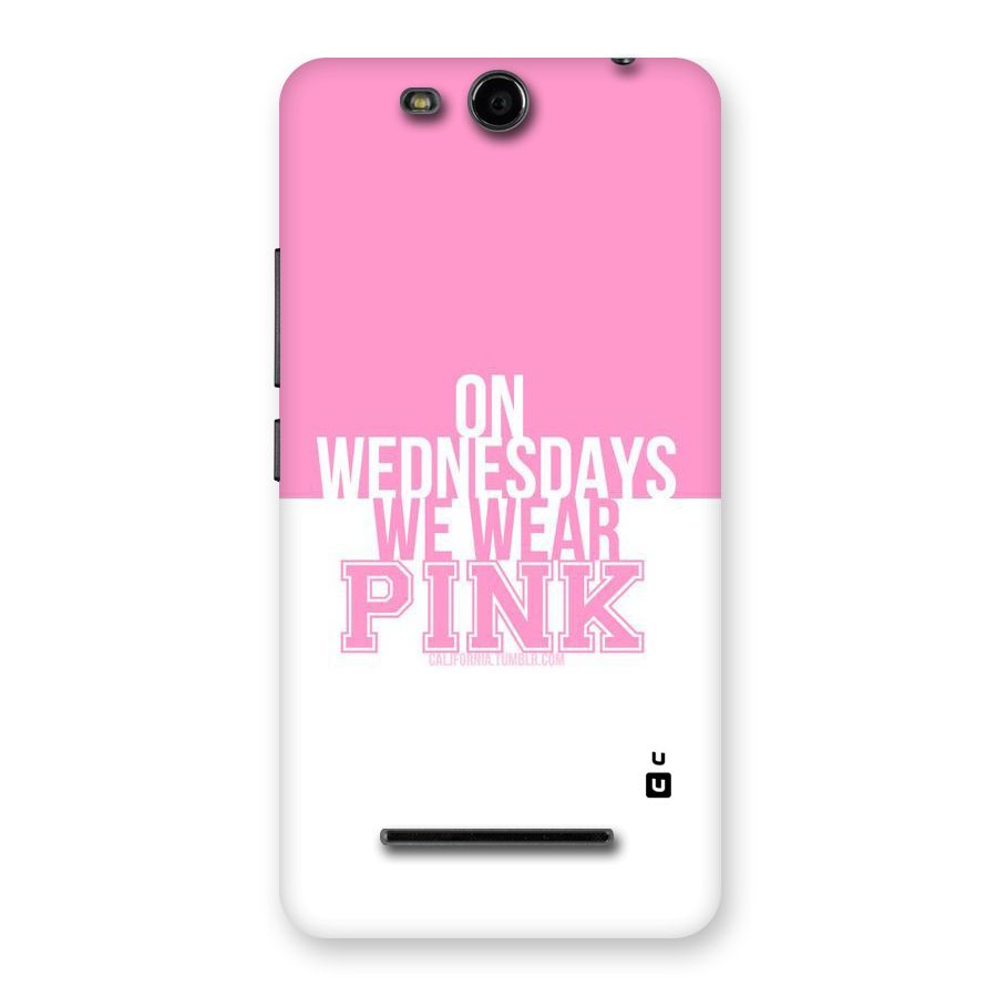 Wear Pink Back Case for Micromax Canvas Juice 3 Q392