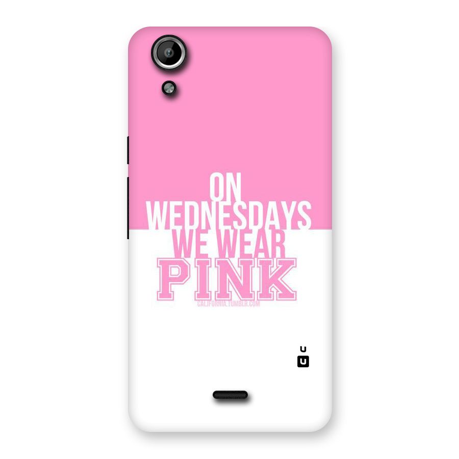Wear Pink Back Case for Micromax Canvas Selfie Lens Q345