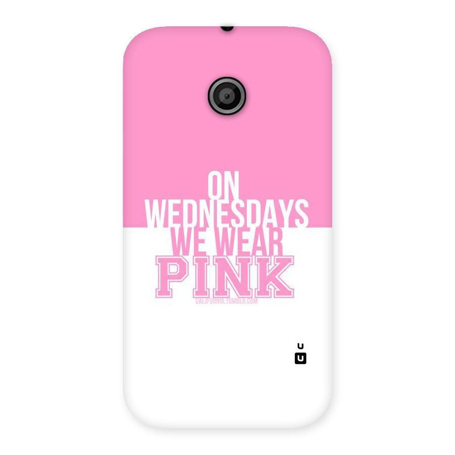 Wear Pink Back Case for Moto E