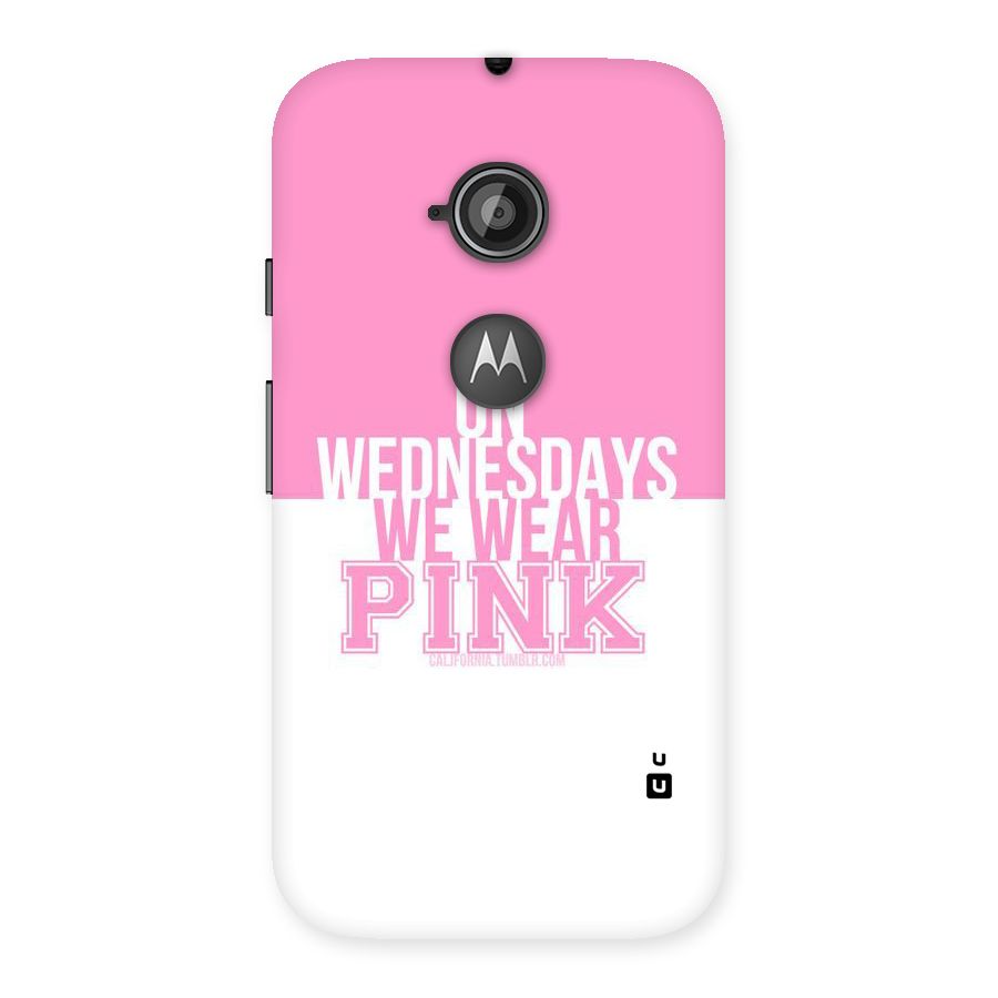 Wear Pink Back Case for Moto E 2nd Gen