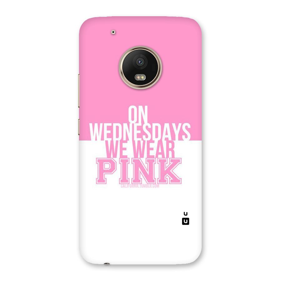 Wear Pink Back Case for Moto G5 Plus