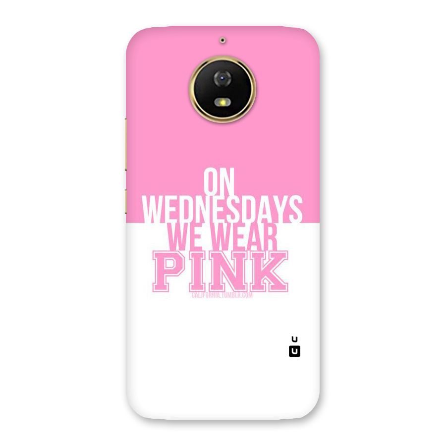 Wear Pink Back Case for Moto G5s