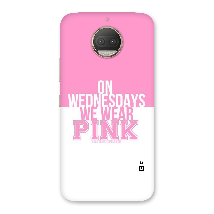 Wear Pink Back Case for Moto G5s Plus