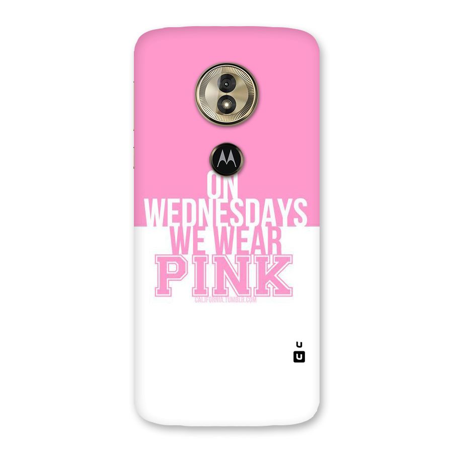 Wear Pink Back Case for Moto G6 Play