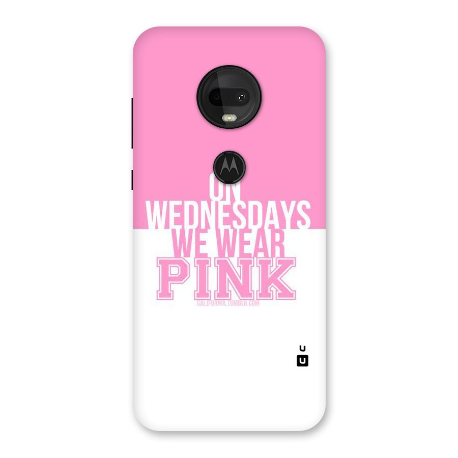 Wear Pink Back Case for Moto G7