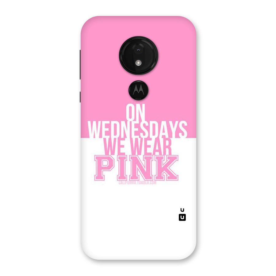 Wear Pink Back Case for Moto G7 Power