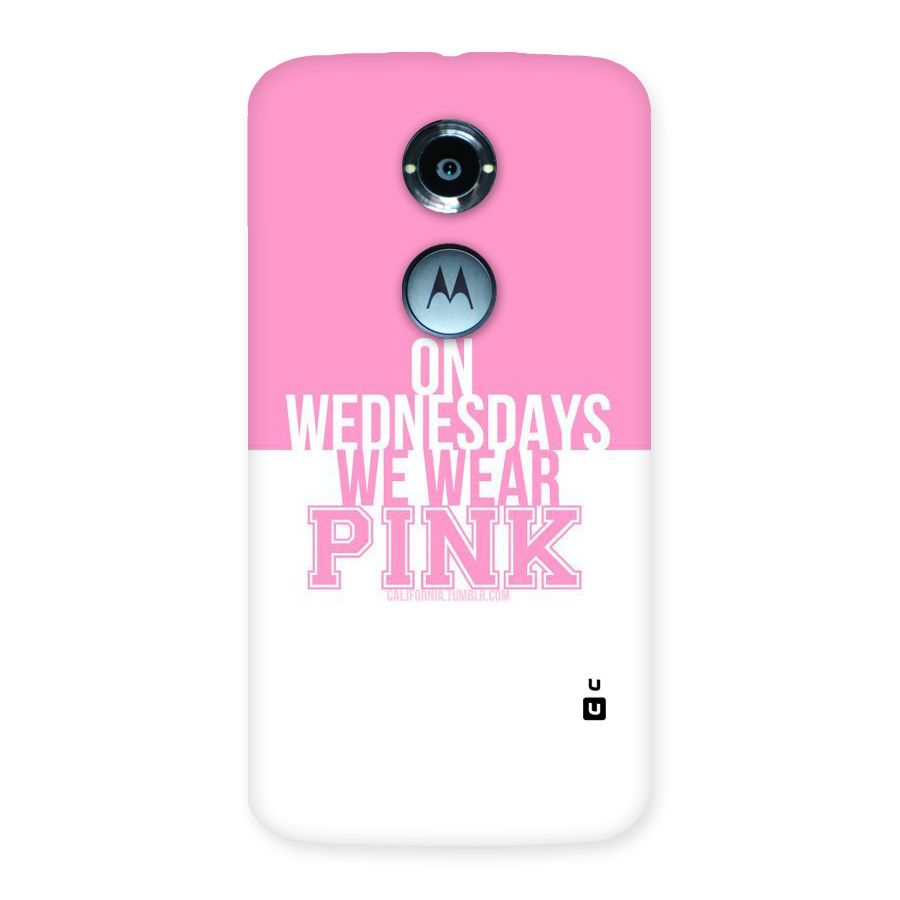 Wear Pink Back Case for Moto X 2nd Gen