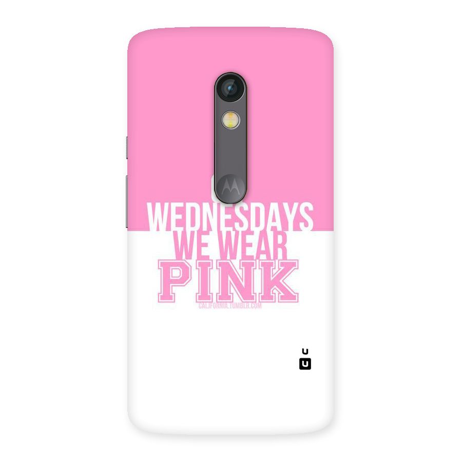 Wear Pink Back Case for Moto X Play