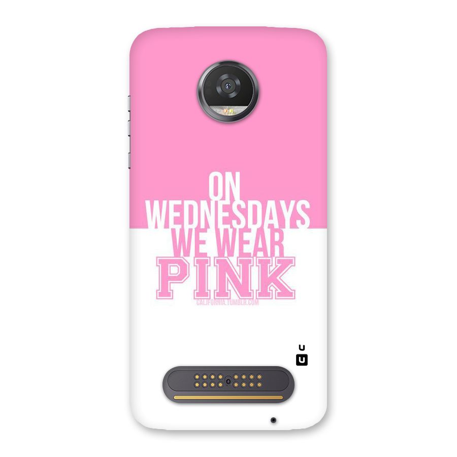Wear Pink Back Case for Moto Z2 Play